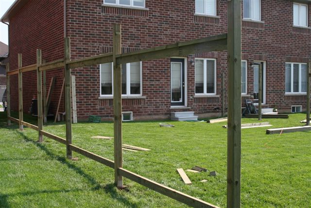 Building a wood fence